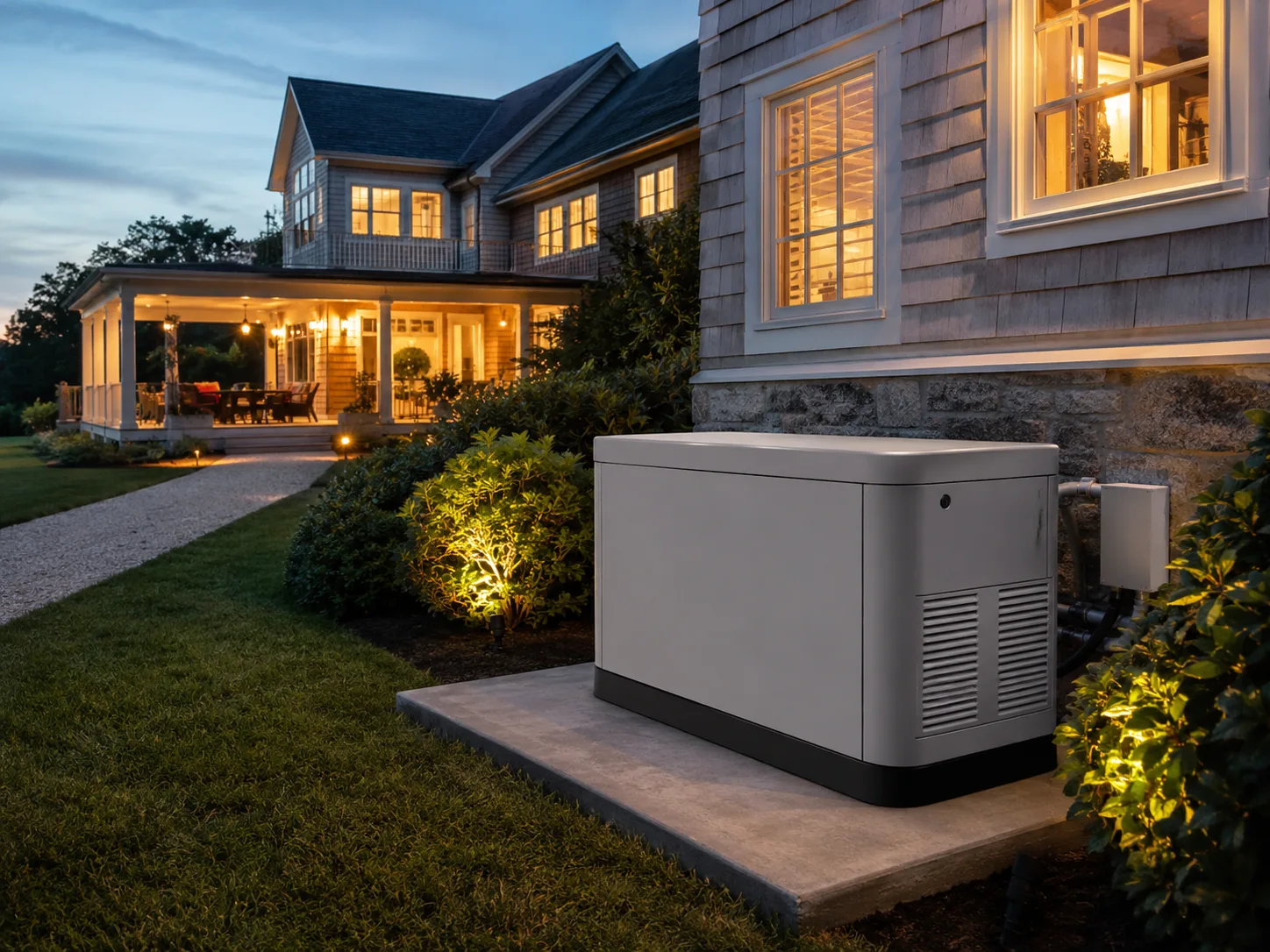 Automatic transfer switch installation for whole home backup power in Massachusetts